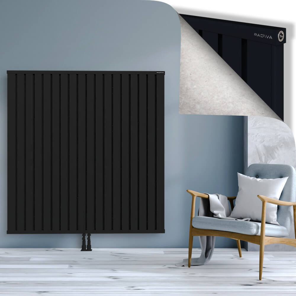 Obi Dekoratif Alüminyum Radyatör 1500x1444 Siyah - 2