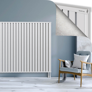 Obi Dekoratif Alüminyum Radyatör 1500x1684 Beyaz Alt Sağ 50mm