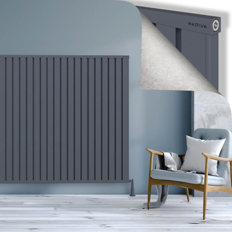Obi Dekoratif Alüminyum Radyatör 1500x2804 Antrasit 