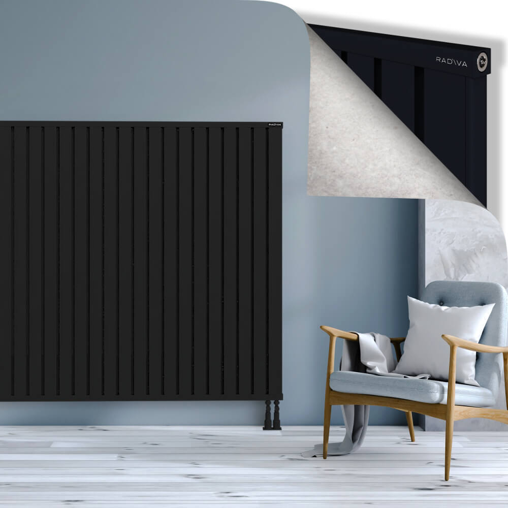 Obi Dekoratif Alüminyum Radyatör 1500x2804 Siyah - 3