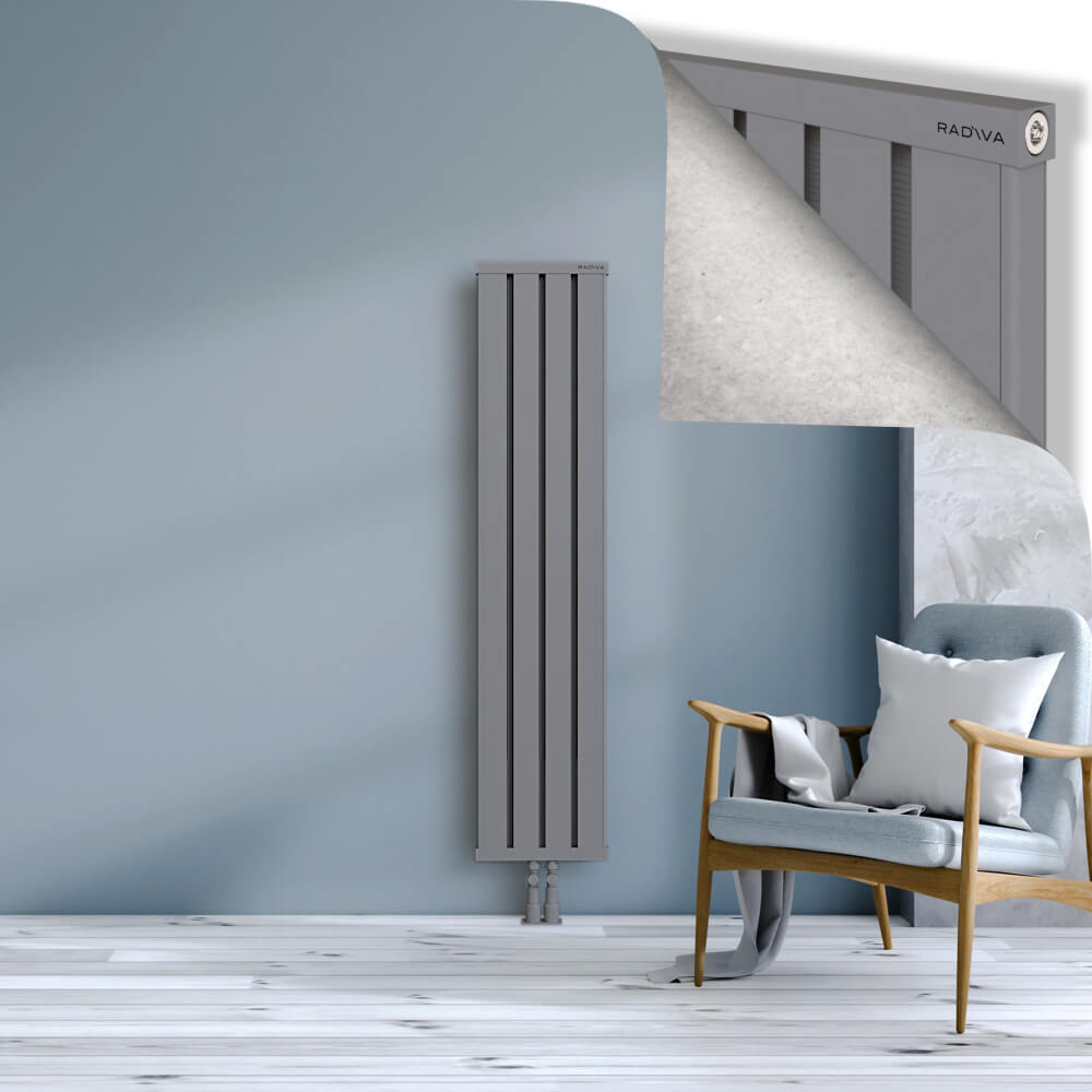 Obi Dekoratif Alüminyum Radyatör 1500x324 Gri - 2