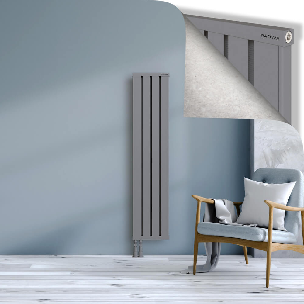 Obi Dekoratif Alüminyum Radyatör 1500x324 Gri - 4