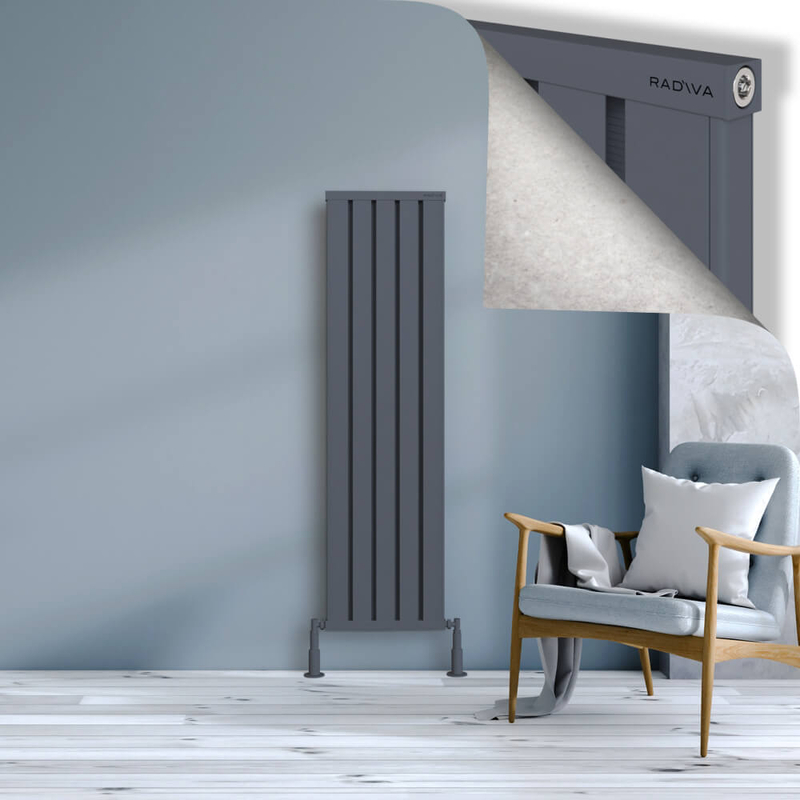 Obi Dekoratif Alüminyum Radyatör 1500x404 Antrasit