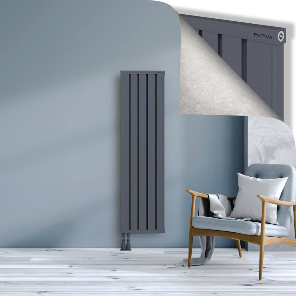 Obi Dekoratif Alüminyum Radyatör 1500x404 Antrasit - 4