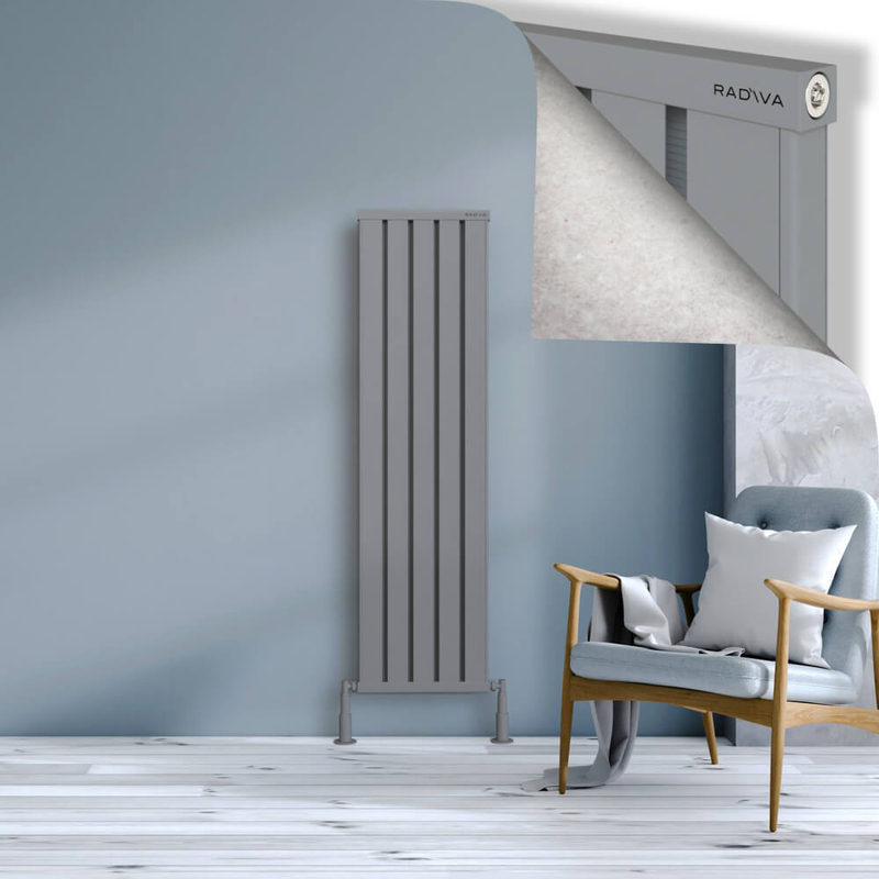 Obi Dekoratif Alüminyum Radyatör 1500x404 Gri 