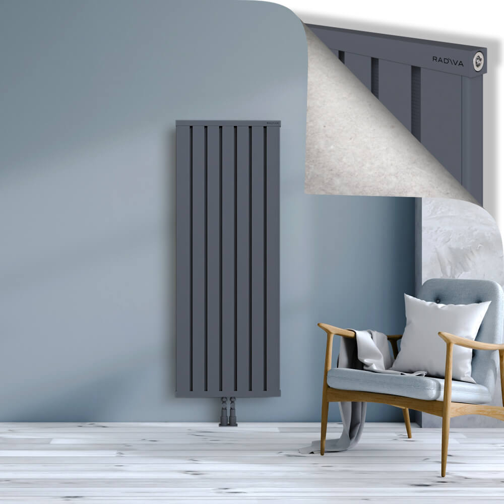 Obi Dekoratif Alüminyum Radyatör 1500x564 Antrasit - 2