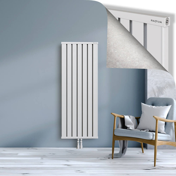 Obi Dekoratif Alüminyum Radyatör 1500x564 Beyaz Alt Orta 50mm