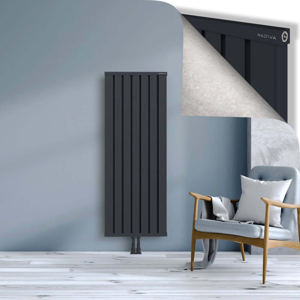 Obi Dekoratif Alüminyum Radyatör 1500x564 Koyu Antrasit - 2