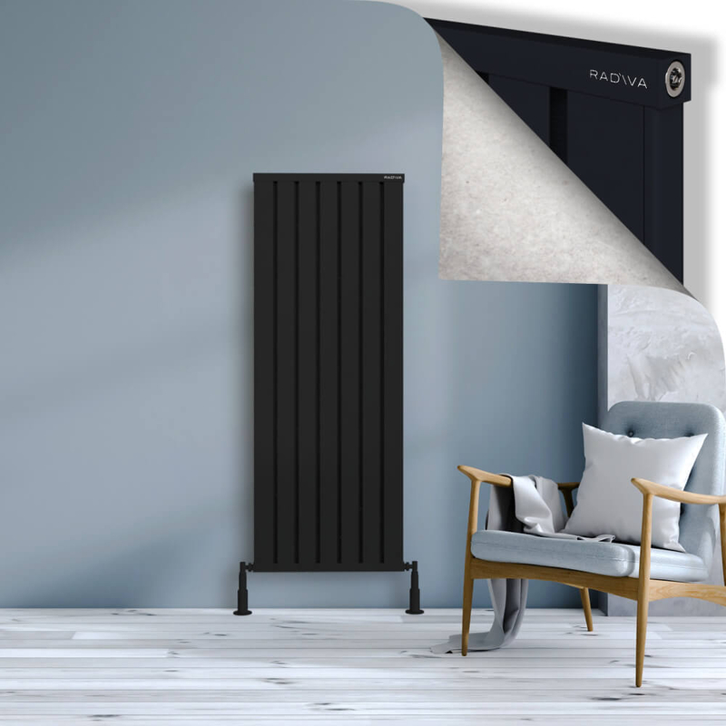 Obi Dekoratif Alüminyum Radyatör 1500x564 Siyah