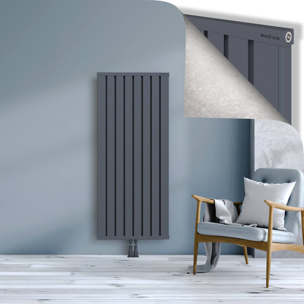 Obi Dekoratif Alüminyum Radyatör 1500x644 Antrasit - 2