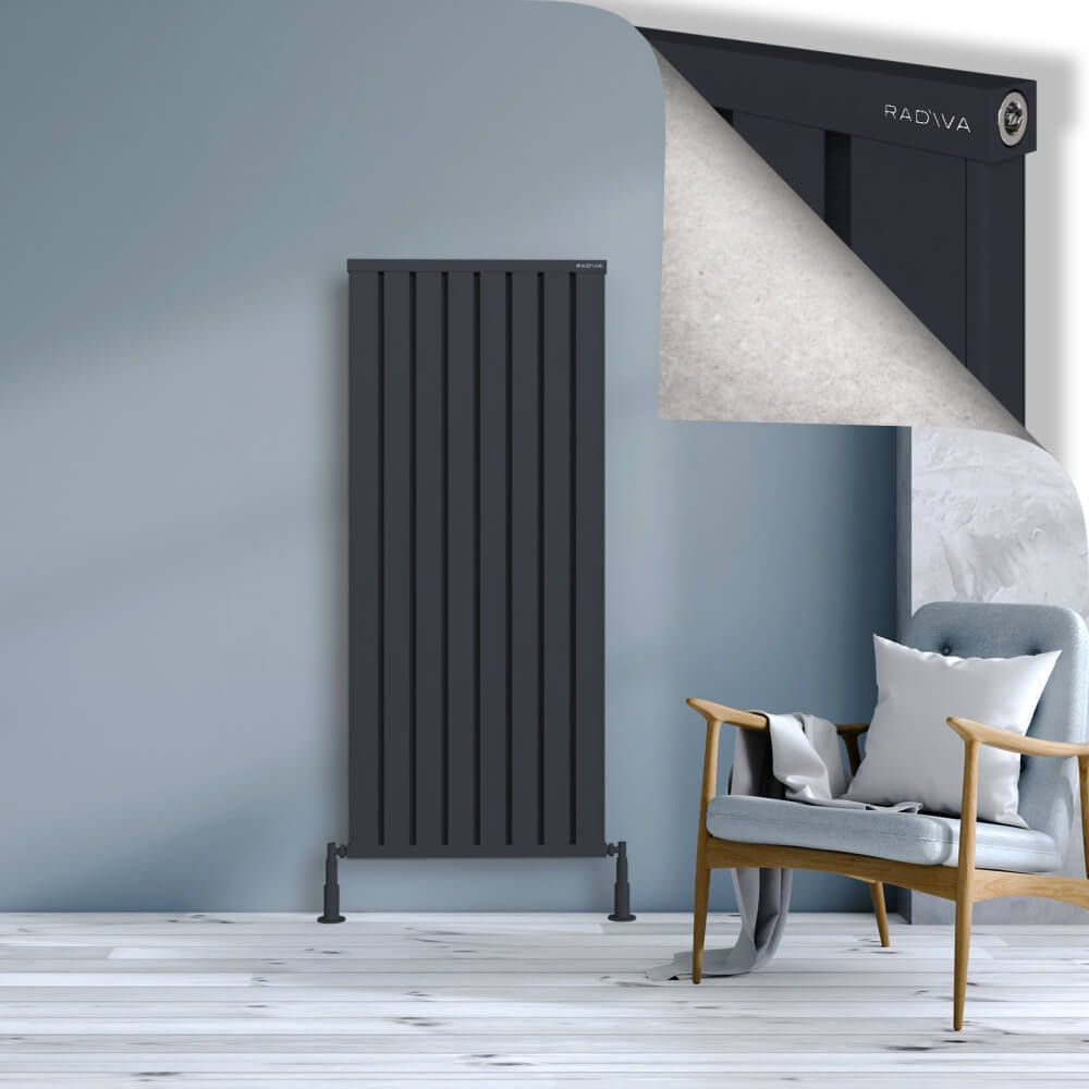 Obi Dekoratif Alüminyum Radyatör 1500x644 Koyu Antrasit - 1