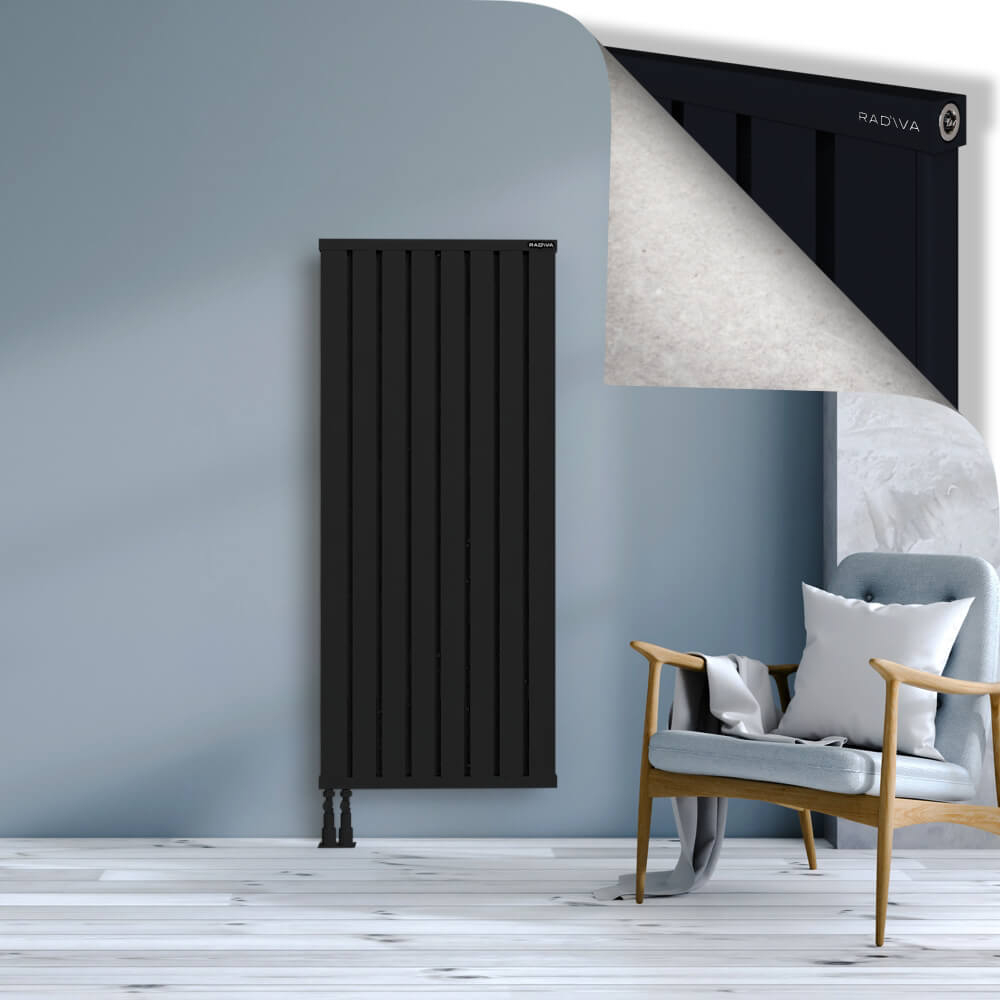 Obi Dekoratif Alüminyum Radyatör 1500x644 Siyah - 4