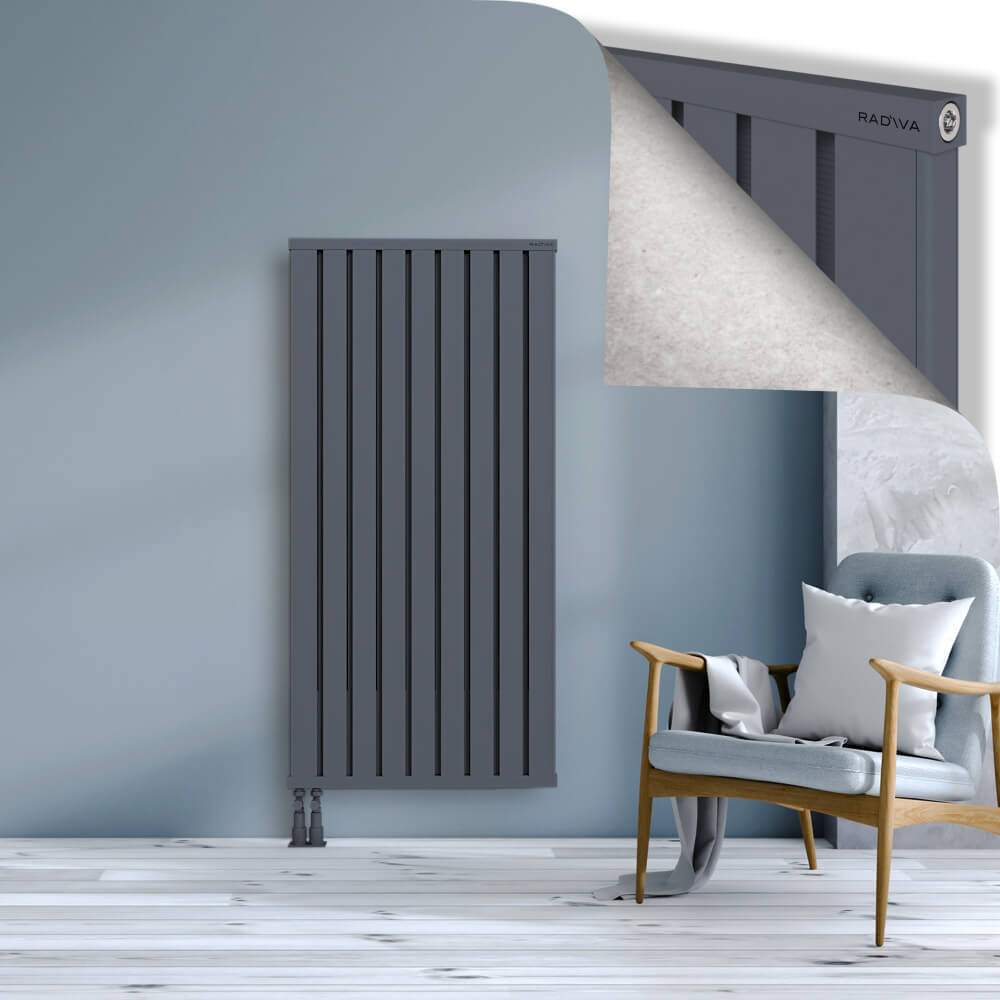 Obi Dekoratif Alüminyum Radyatör 1500x724 Antrasit - 4