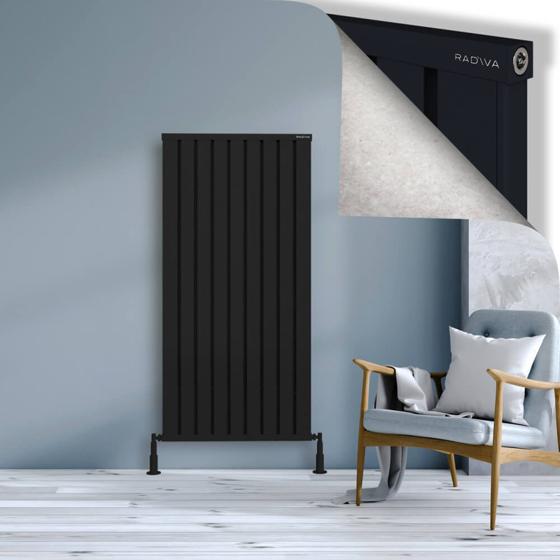 Obi Dekoratif Alüminyum Radyatör 1500x724 Siyah