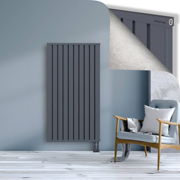 Obi Dekoratif Alüminyum Radyatör 1500x804 Antrasit Alt Sağ 50mm