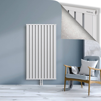 Obi Dekoratif Alüminyum Radyatör 1500x804 Beyaz Alt Orta 50mm