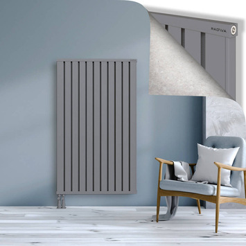 Obi Dekoratif Alüminyum Radyatör 1500x884 Gri Alt Sol 50mm