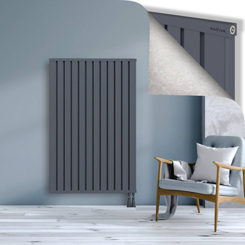 Obi Dekoratif Alüminyum Radyatör 1500x964 Antrasit Alt Sağ 50mm