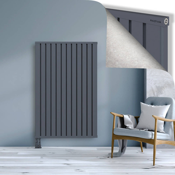 Obi Dekoratif Alüminyum Radyatör 1500x964 Antrasit Alt Sol 50mm