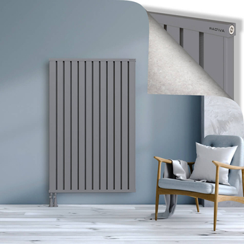 Obi Dekoratif Alüminyum Radyatör 1500x964 Gri Alt Sol 50mm