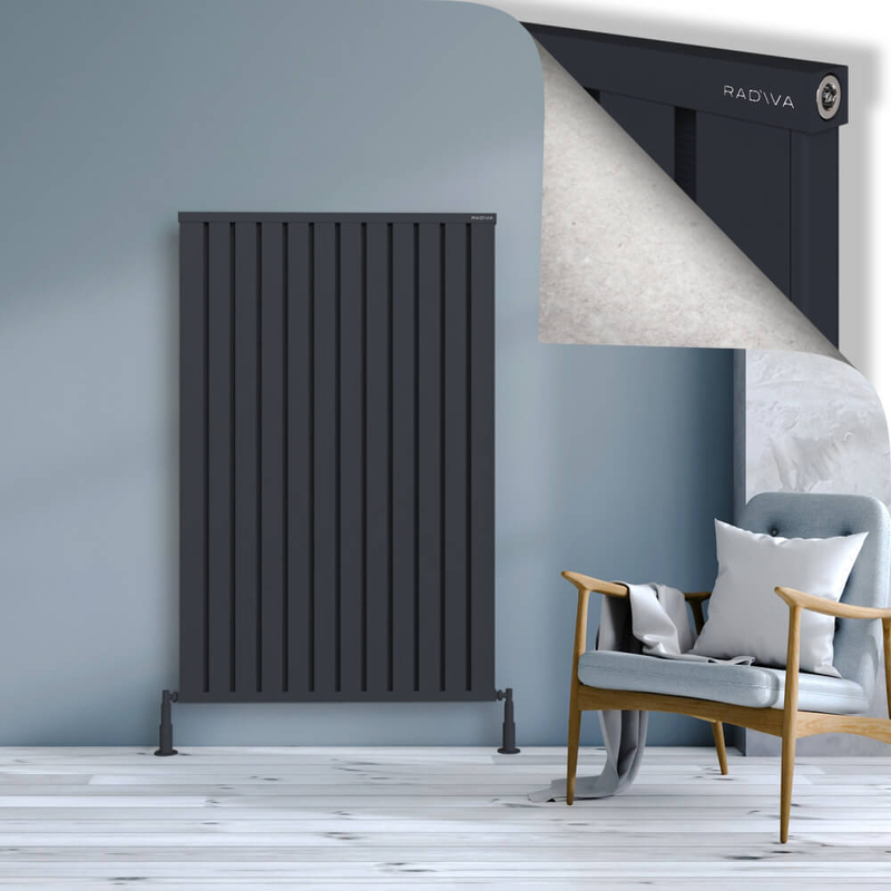 Obi Dekoratif Alüminyum Radyatör 1500x964 Koyu Antrasit