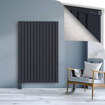 Obi Dekoratif Alüminyum Radyatör 1600x1044 Koyu Antrasit Alt Sol 50mm