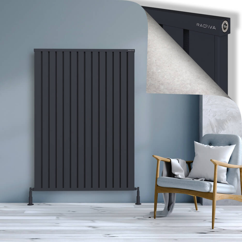 Obi Dekoratif Alüminyum Radyatör 1600x1124 Koyu Antrasit