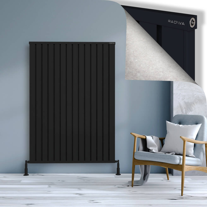 Obi Dekoratif Alüminyum Radyatör 1600x1124 Siyah