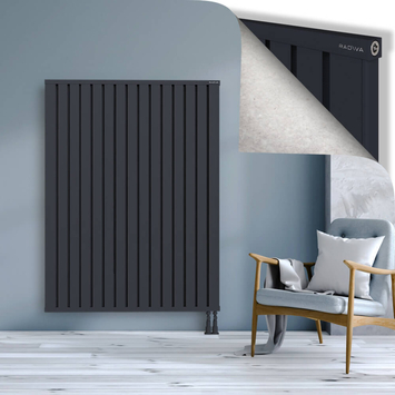 Obi Dekoratif Alüminyum Radyatör 1600x1204 Koyu Antrasit Alt Sağ 50mm