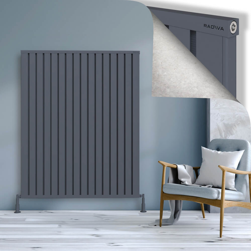 Obi Dekoratif Alüminyum Radyatör 1600x1284 Antrasit 
