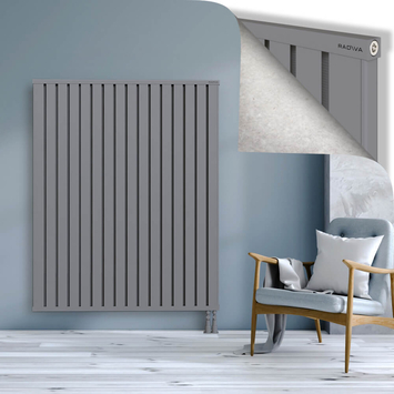Obi Dekoratif Alüminyum Radyatör 1600x1284 Gri Alt Sağ 50mm