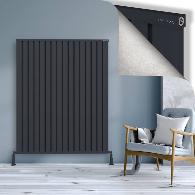 Obi Dekoratif Alüminyum Radyatör 1600x1284 Koyu Antrasit