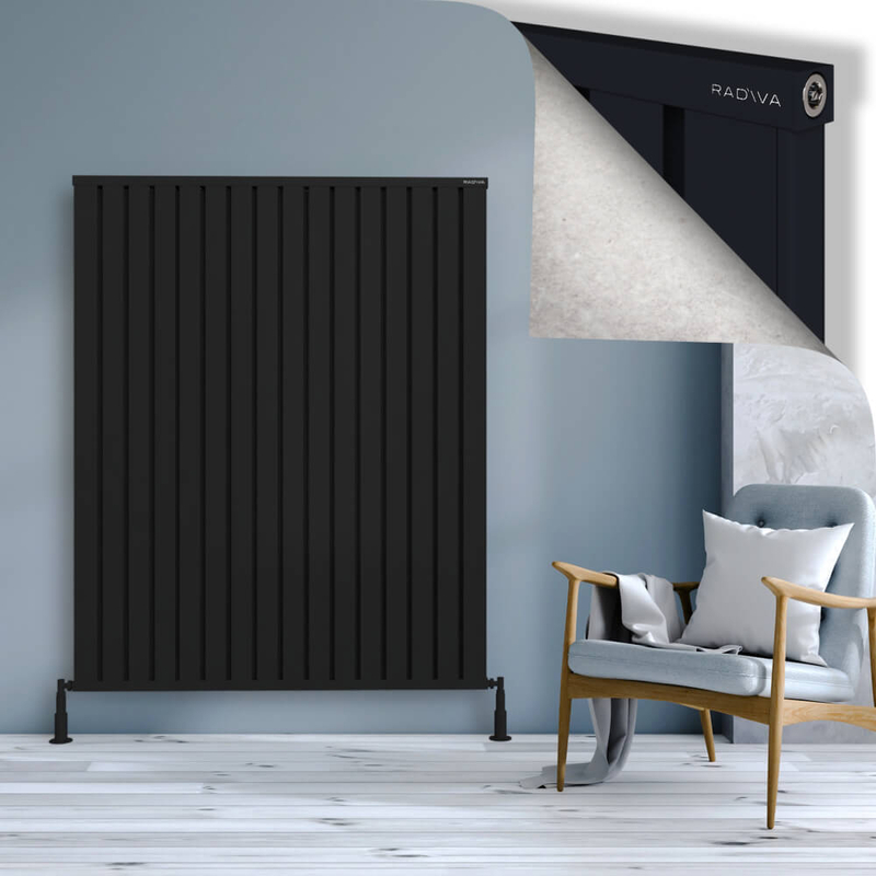 Obi Dekoratif Alüminyum Radyatör 1600x1284 Siyah