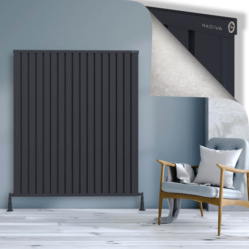 Obi Dekoratif Alüminyum Radyatör 1600x1364 Koyu Antrasit 