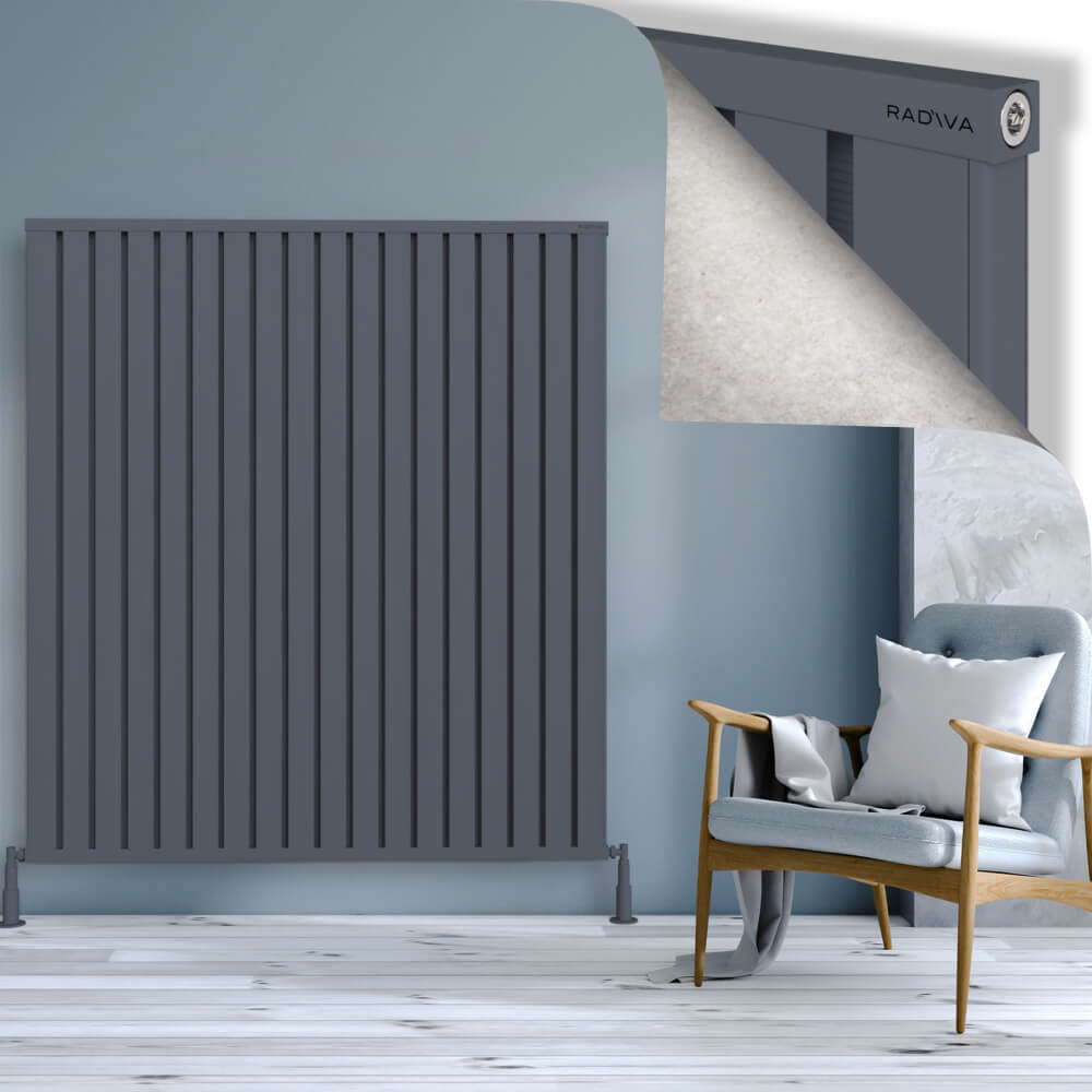 Obi Dekoratif Alüminyum Radyatör 1600x1444 Antrasit - 1