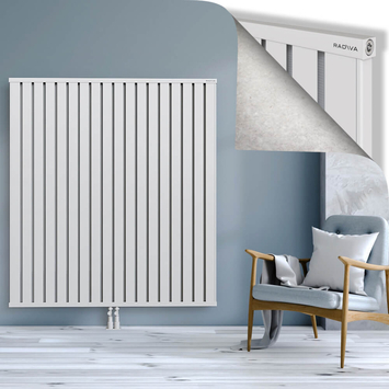 Obi Dekoratif Alüminyum Radyatör 1600x1444 Beyaz Alt Orta 50mm