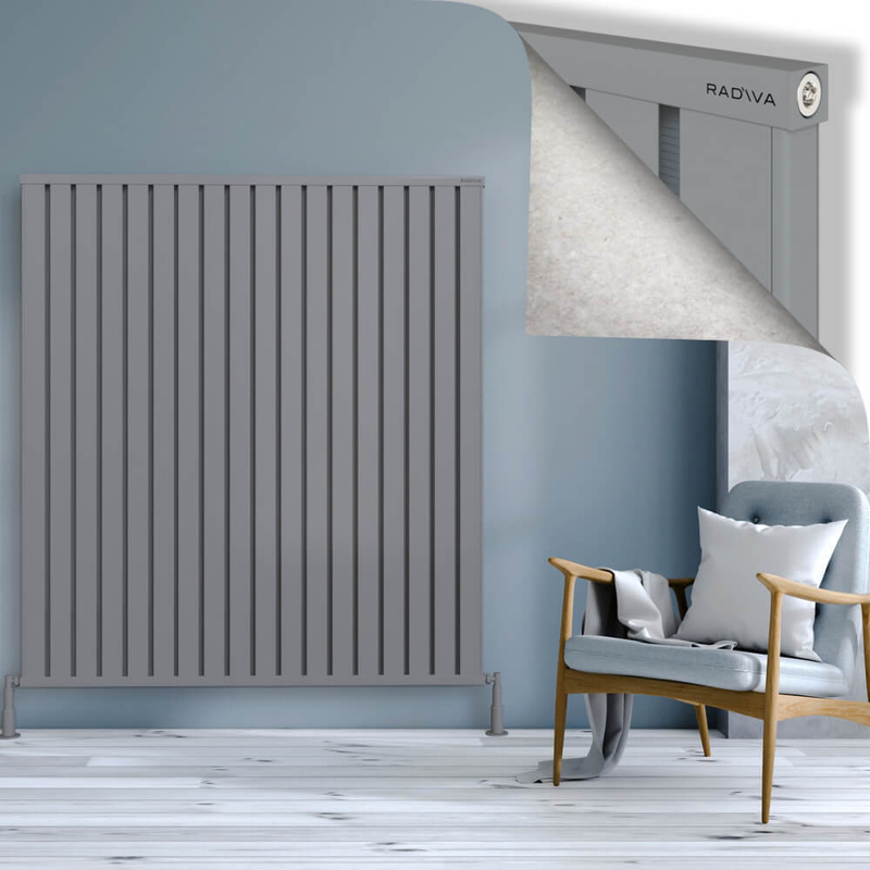 Obi Dekoratif Alüminyum Radyatör 1600x1444 Gri