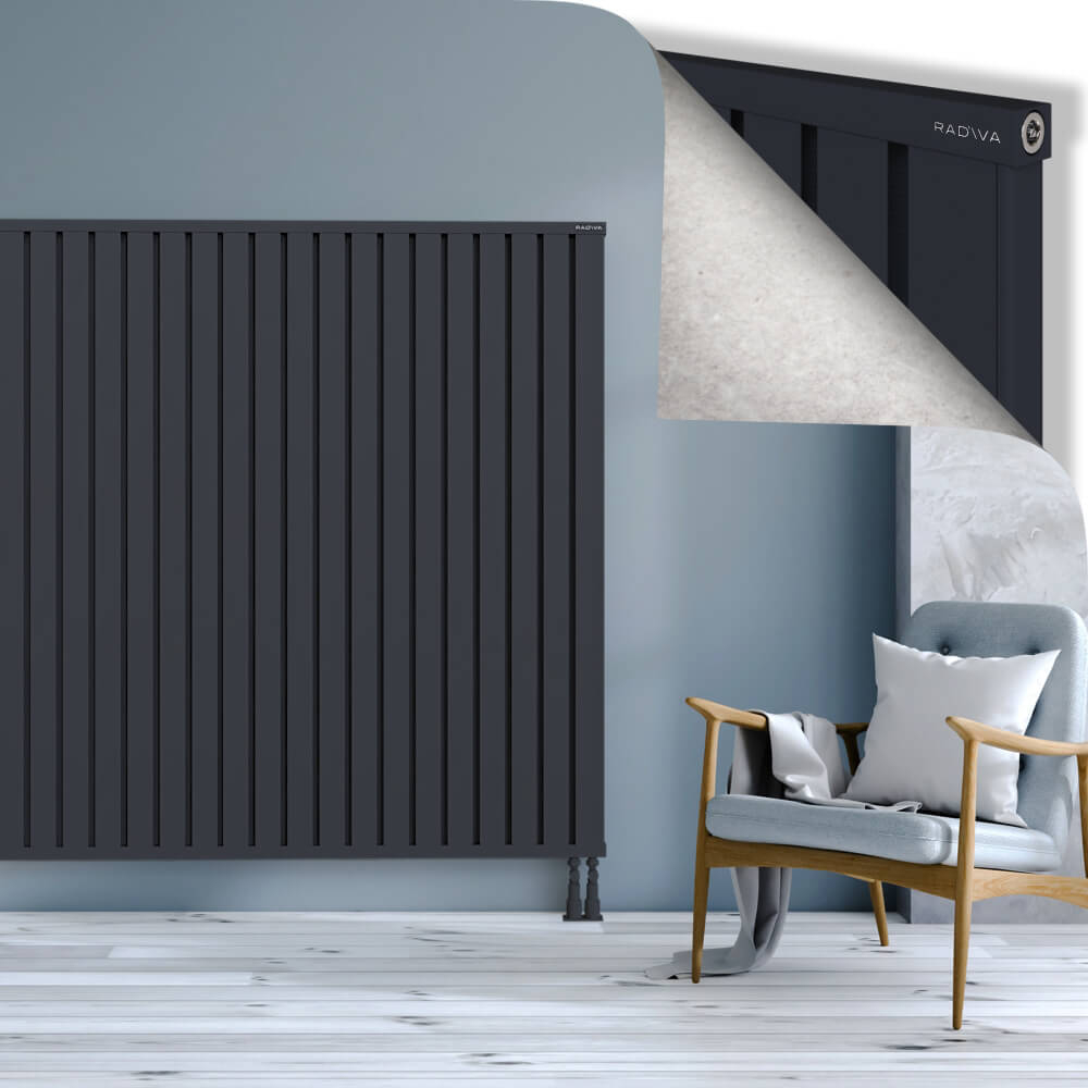 Obi Dekoratif Alüminyum Radyatör 1600x1684 Koyu Antrasit - 3