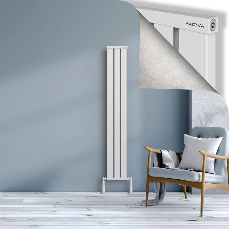 Obi Dekoratif Alüminyum Radyatör 1600x244 Beyaz