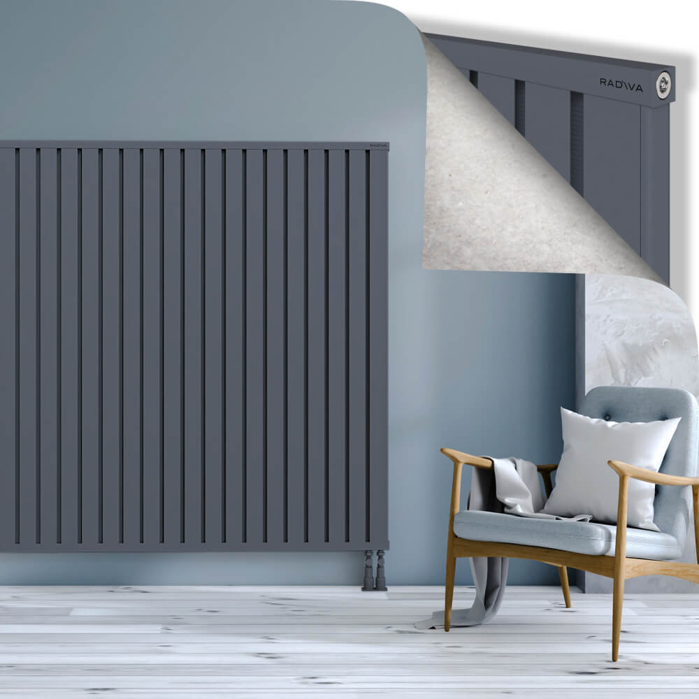 Obi Dekoratif Alüminyum Radyatör 1600x2564 Antrasit - 3