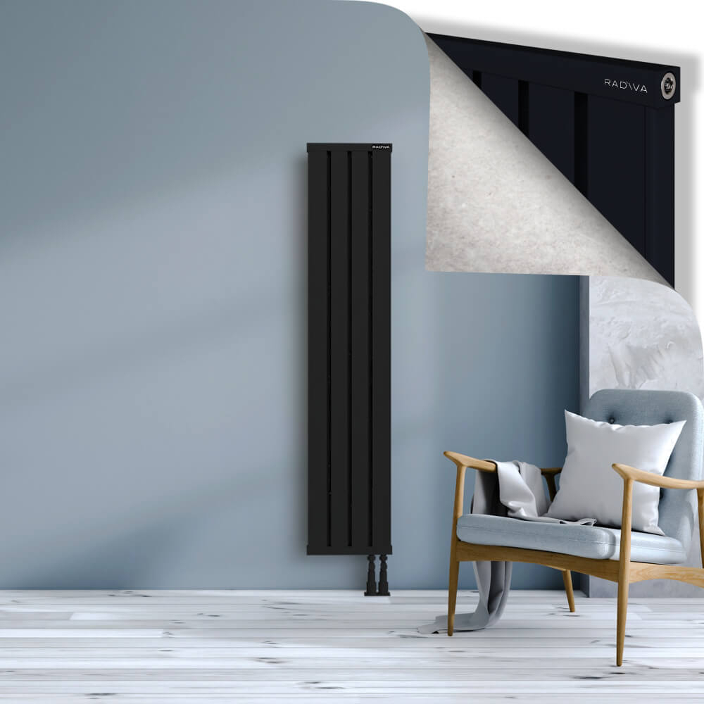Obi Dekoratif Alüminyum Radyatör 1600x324 Siyah - 3
