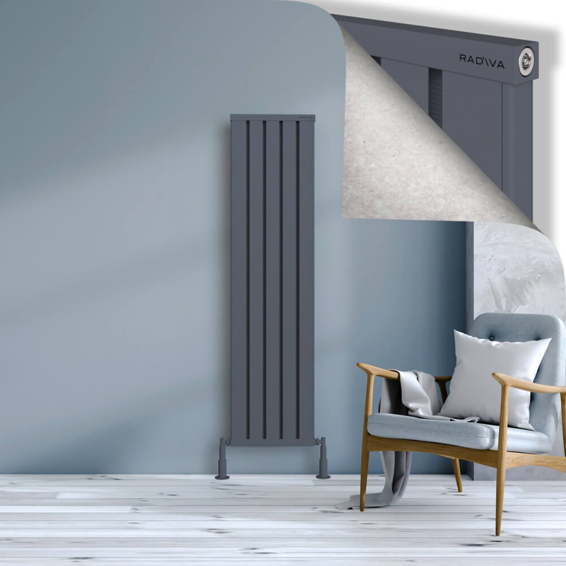 Obi Dekoratif Alüminyum Radyatör 1600x404 Antrasit 