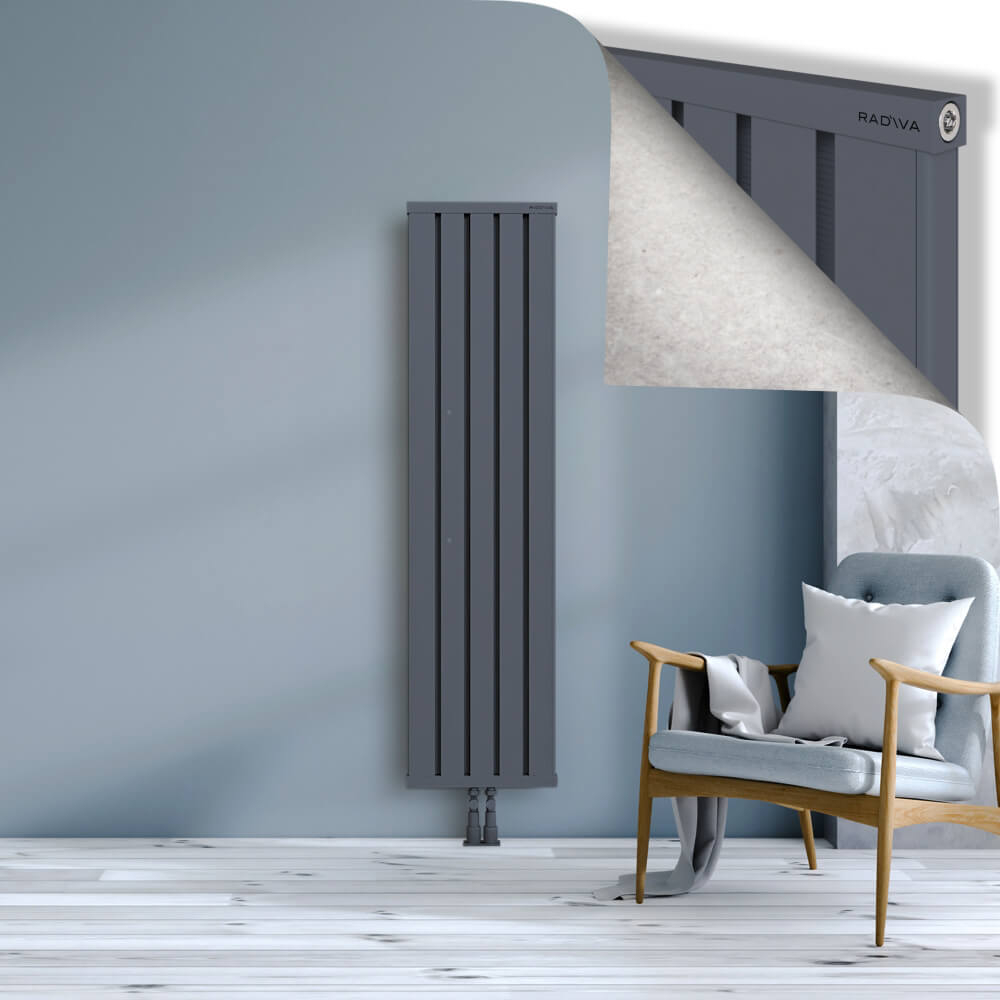 Obi Dekoratif Alüminyum Radyatör 1600x404 Antrasit - 2