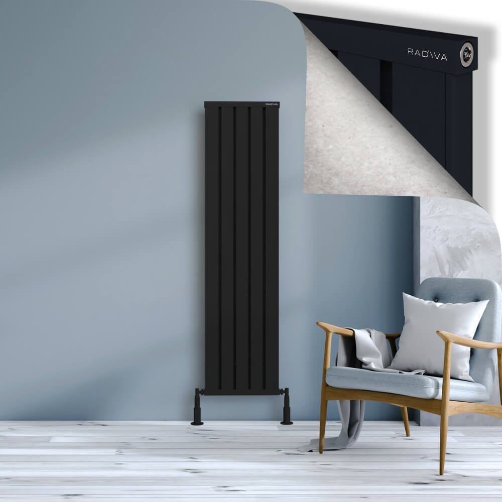 Obi Dekoratif Alüminyum Radyatör 1600x404 Siyah - 1