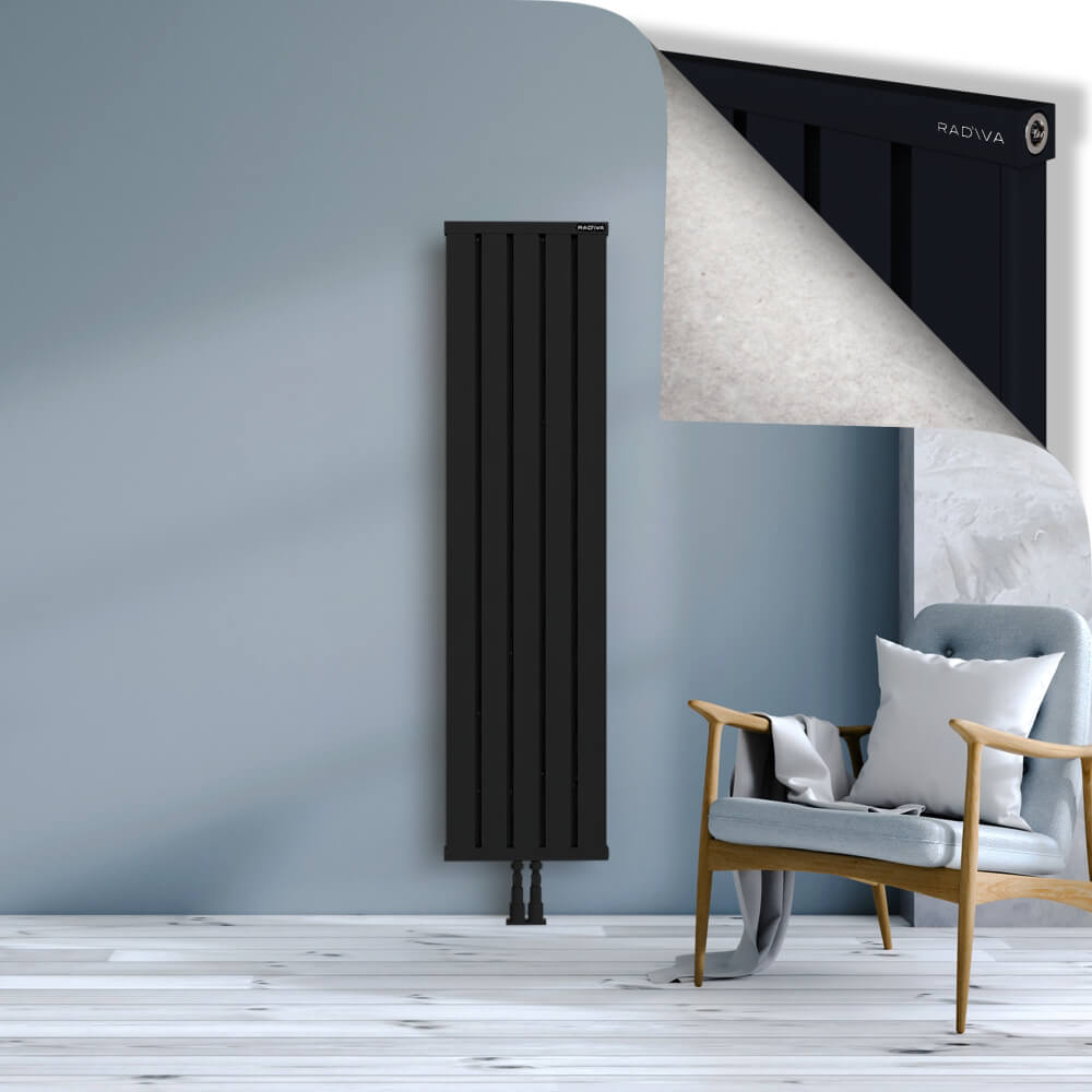 Obi Dekoratif Alüminyum Radyatör 1600x404 Siyah - 2