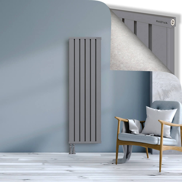 Obi Dekoratif Alüminyum Radyatör 1600x484 Gri Alt Sol 50mm