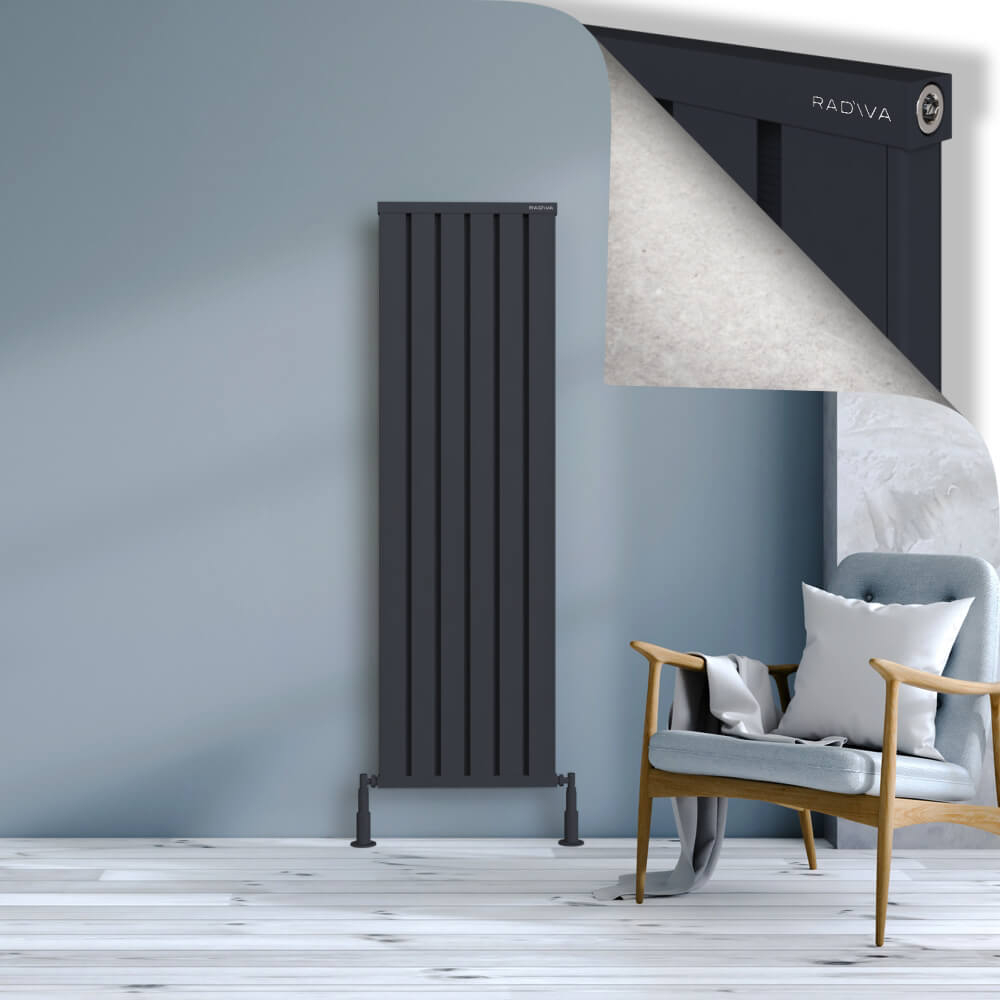 Obi Dekoratif Alüminyum Radyatör 1600x484 Koyu Antrasit - 1