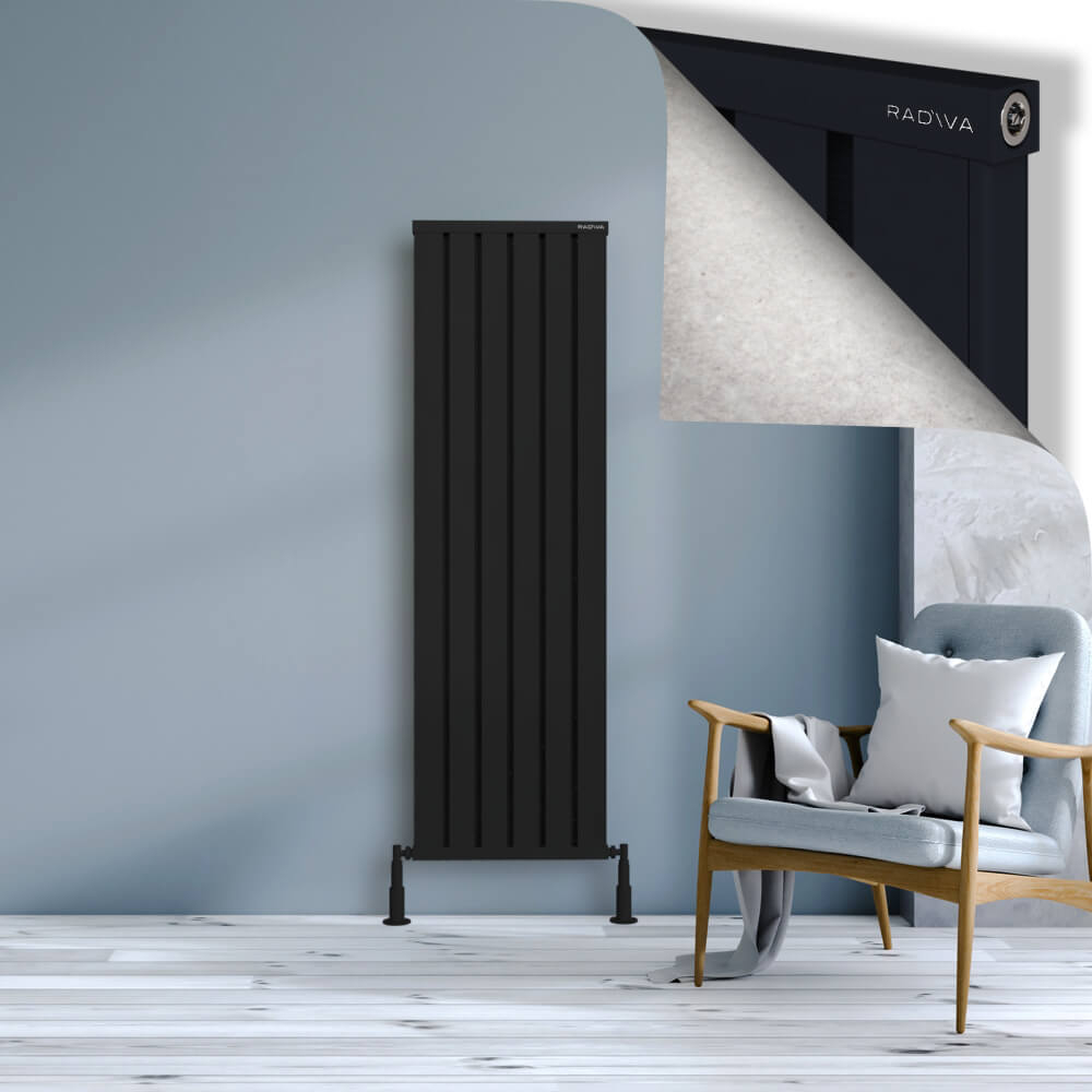 Obi Dekoratif Alüminyum Radyatör 1600x484 Siyah - 1