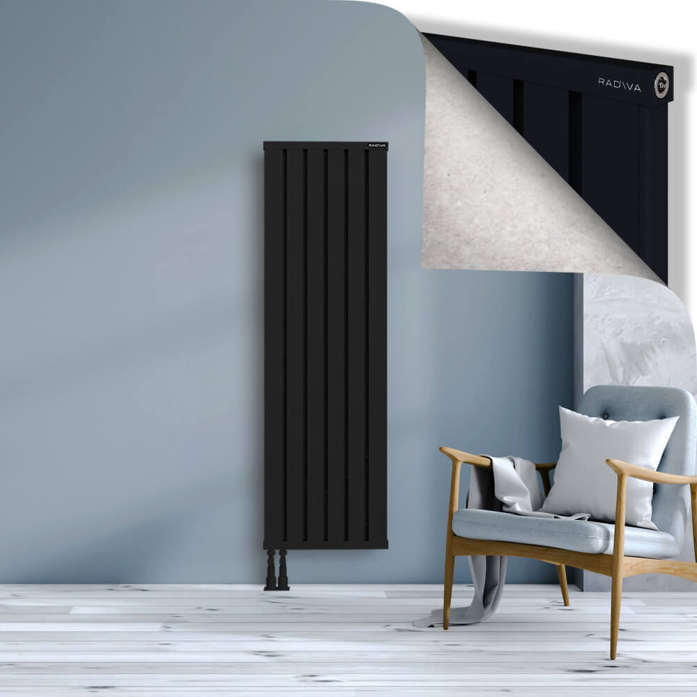 Obi Dekoratif Alüminyum Radyatör 1600x484 Siyah - 4