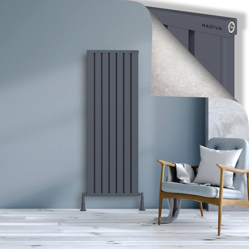 Obi Dekoratif Alüminyum Radyatör 1600x564 Antrasit - 1